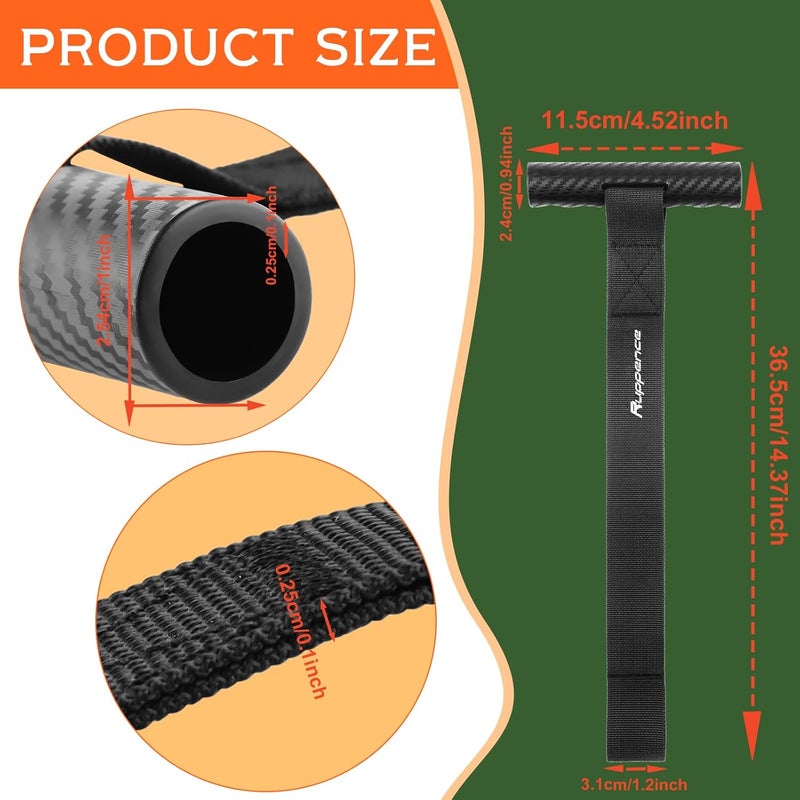 Ruppence 4 Pcs Quick Hood Loops,Kayak Tie Down Straps with Anti-Slip Handle,Cargo Under Hood Anchor Straps for Securing Boat Trailer, Bow Stern Tie Down Kits for Canoe Transport, Perfect for Car Truck Kayak - Image 2
